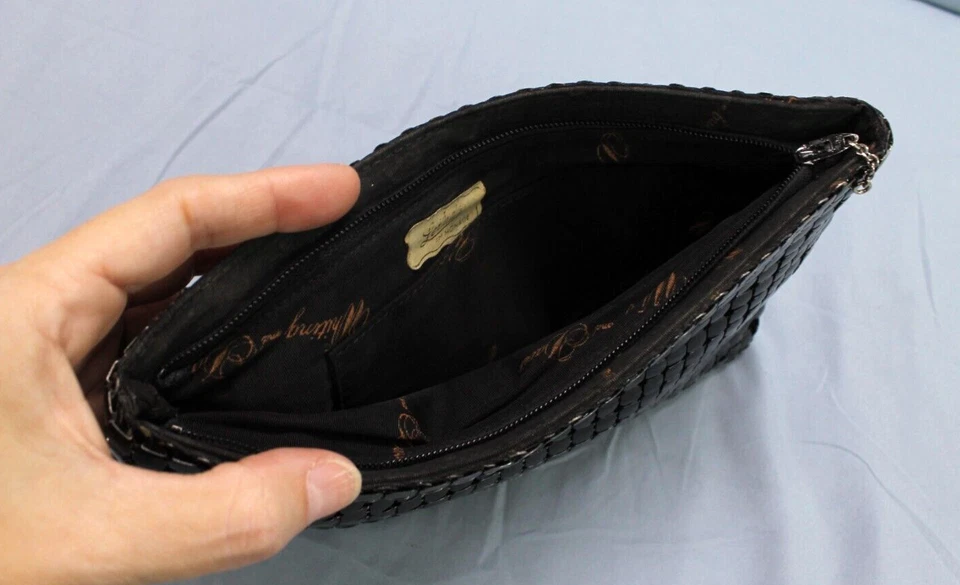 WHITING & DAVIS Vintage MALLA METÁLICA NEGRA Cremallera NOCHE CÓCTEL CLUTCH/BOLSO/CARTERA Foto 3 de 4