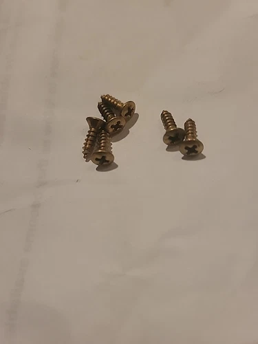 Gibson 3/8" Gold  Screws 6 Pcs
