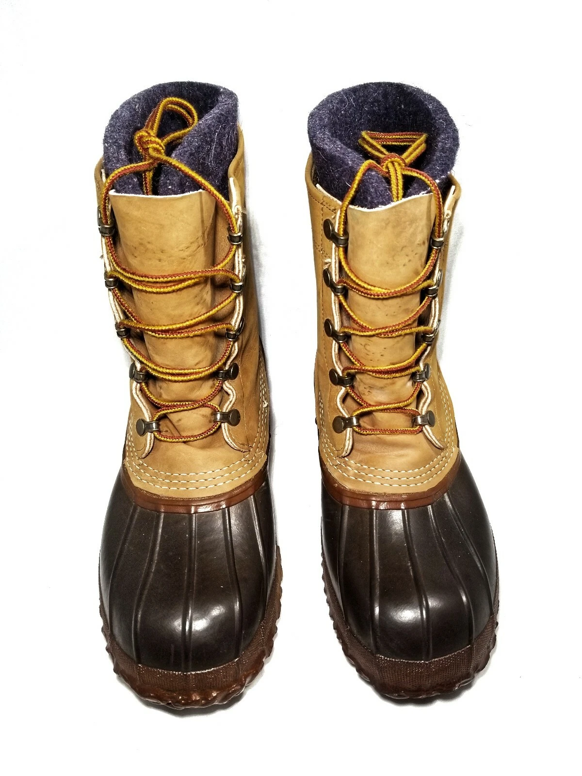 LL Bean Maine Hunting Fishing Shoe Duck Boots Tall Men’s Size 7 Insulated Lined