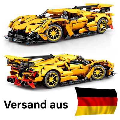 SEMBO SY 8554 GELB PORSCHE 917 K SPORT WAGEN MODELL AUTO TECHNIC CAR 1057 TEILE