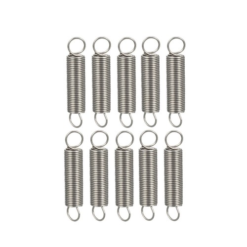 0,6mmx7mmx50mm acier Inox 304 Ressort tension ton argent 10pcs