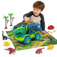 Huge Set Tyrannosaurus Dinosaur Truck with Play Mat - Agens 3 Hours of Fun