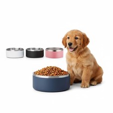 Dog Bowls, Stainless Steel Dog Food and Water Bowl for Small to Large Breed, ...