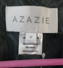Azazie dark green matte satin vest NWT Adult size Medium 5- button, black back — photo 3