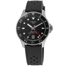 New Tissot Seastar 1000 Quartz GMT Black Dial Men's Watch T120.852.17.051.00