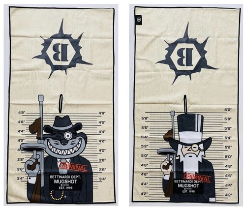 🎩Extremely Rare Tan Bettinardi Gangster Mugshots Tour Limited Players Towel🎩