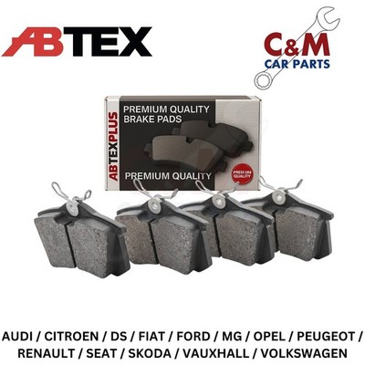 Abtex Rear Brake Pads fits CITROEN C3 / C3 ORIGIN 2016-2024