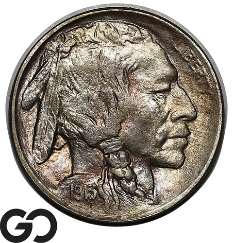 1913 Buffalo Nickel, Type 1, Solid Gem BU++, Gorgeous!