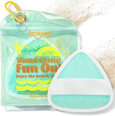 fichan Triangle Sand Remover Eraser Wipe, Fily Beach Vacat