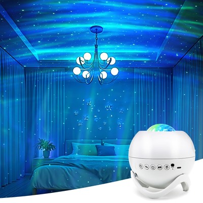Star Projector Galaxy Projector for Bedroom, White Noise Bluetooth Speaker No...