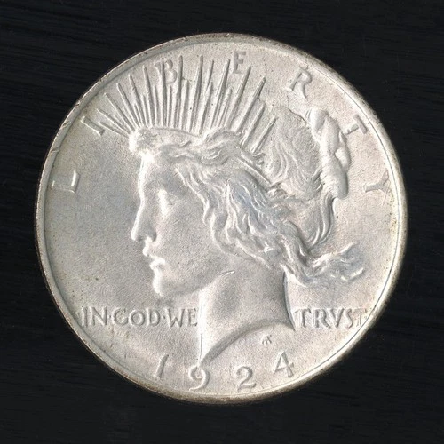 US Coin 1924 Peace Silver Dollar BU NO RESERVE!