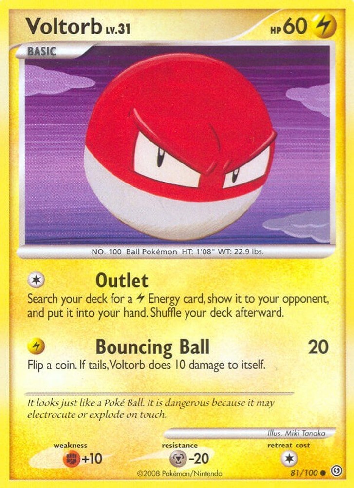 Voltorb (81) Stormfront 81/100 LP Pokemon