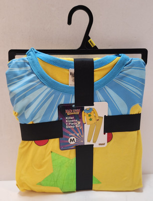 Killer Klowns From Outer Space 2Piece Sleep Set Pajamas Shirt Pants Adult Medium