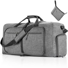 Travel Duffle Bag for Men, 65L 85L 115L Foldable Travel Duffel Bag with Shoes