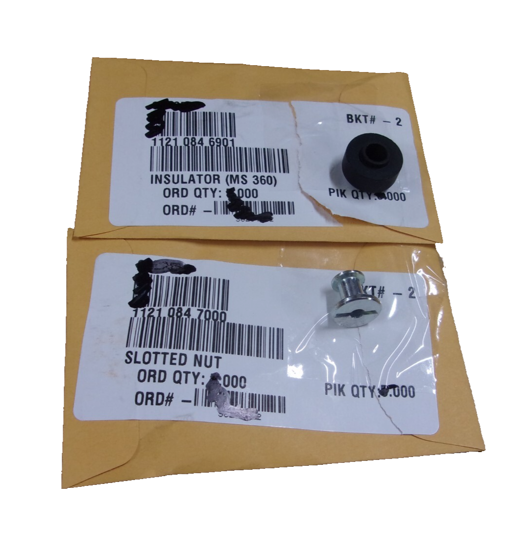 Stihl Slotted Nut & Insulator OEM 441 026 024 036 1121-084