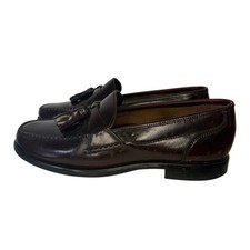 G.H. Bass Men s Oxblood Tassel Loafers Size 8M Burgundy Leather Dress Shoes