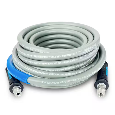 #ad 3 8 In. X 50 Ft. 4100 PSI Rubber Pressure Washer Hose Non Marking for Hot Cold $103.53