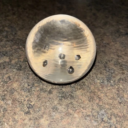 Murano Vintage Heavyweight Bubble Glass Sphere Paperweight Made in Italy