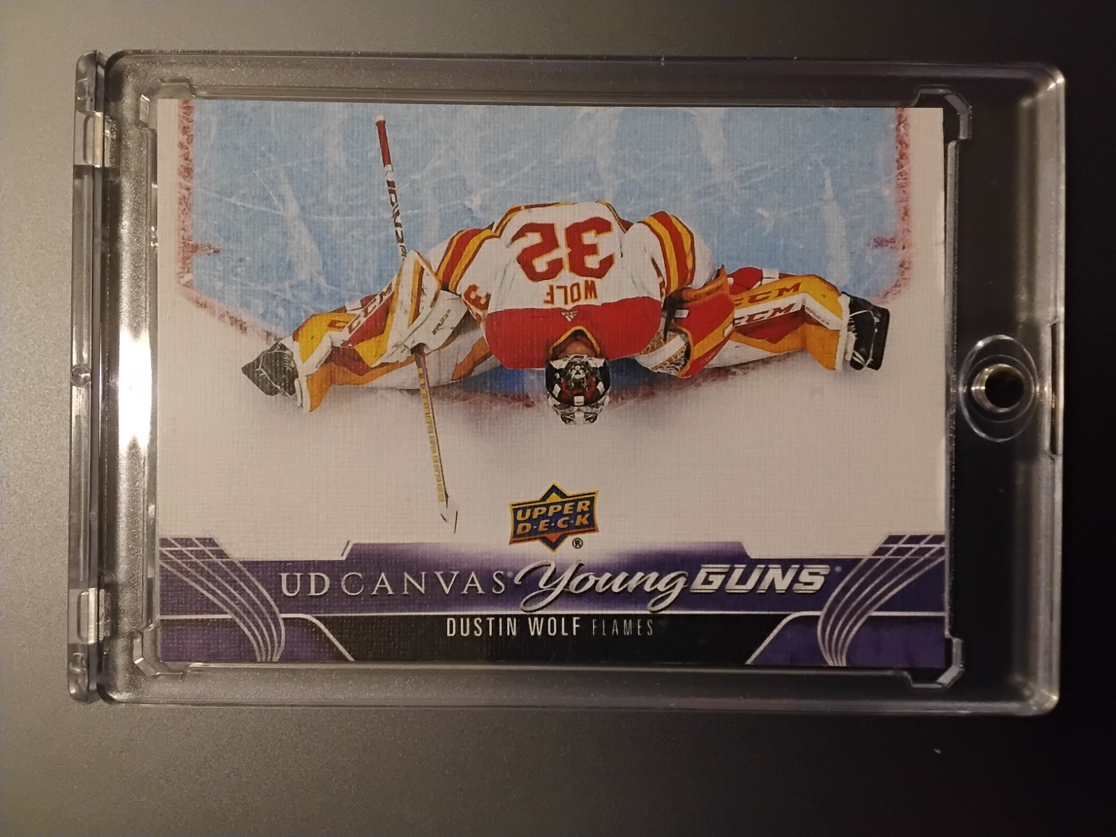 2023-24 Upper Deck Series 1 UD Canvas Young Guns Dustin Wolf #C109 Rookie RC