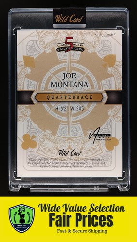 2025 Wild Card Joker's Wild NSCC Joe Montana #SDNJ-JMNb3 SF 49ers 1/1 Card - Picture 2 of 2