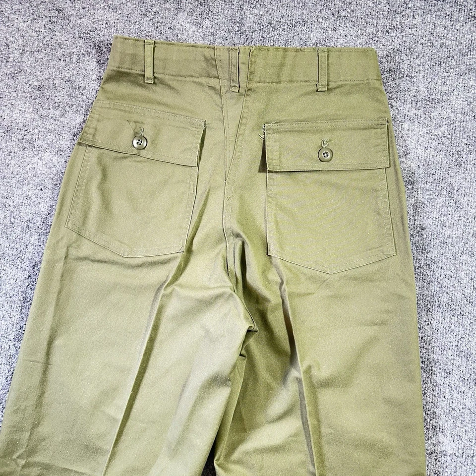 Vintage US Military Pants Mens Fit 31x35 Olive Green OG 107 Utility Trouser Army - Image 4 of 4