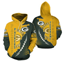 Green Bay Football Team Packerss 3D Hoodie, Unisex Adults S-5XL