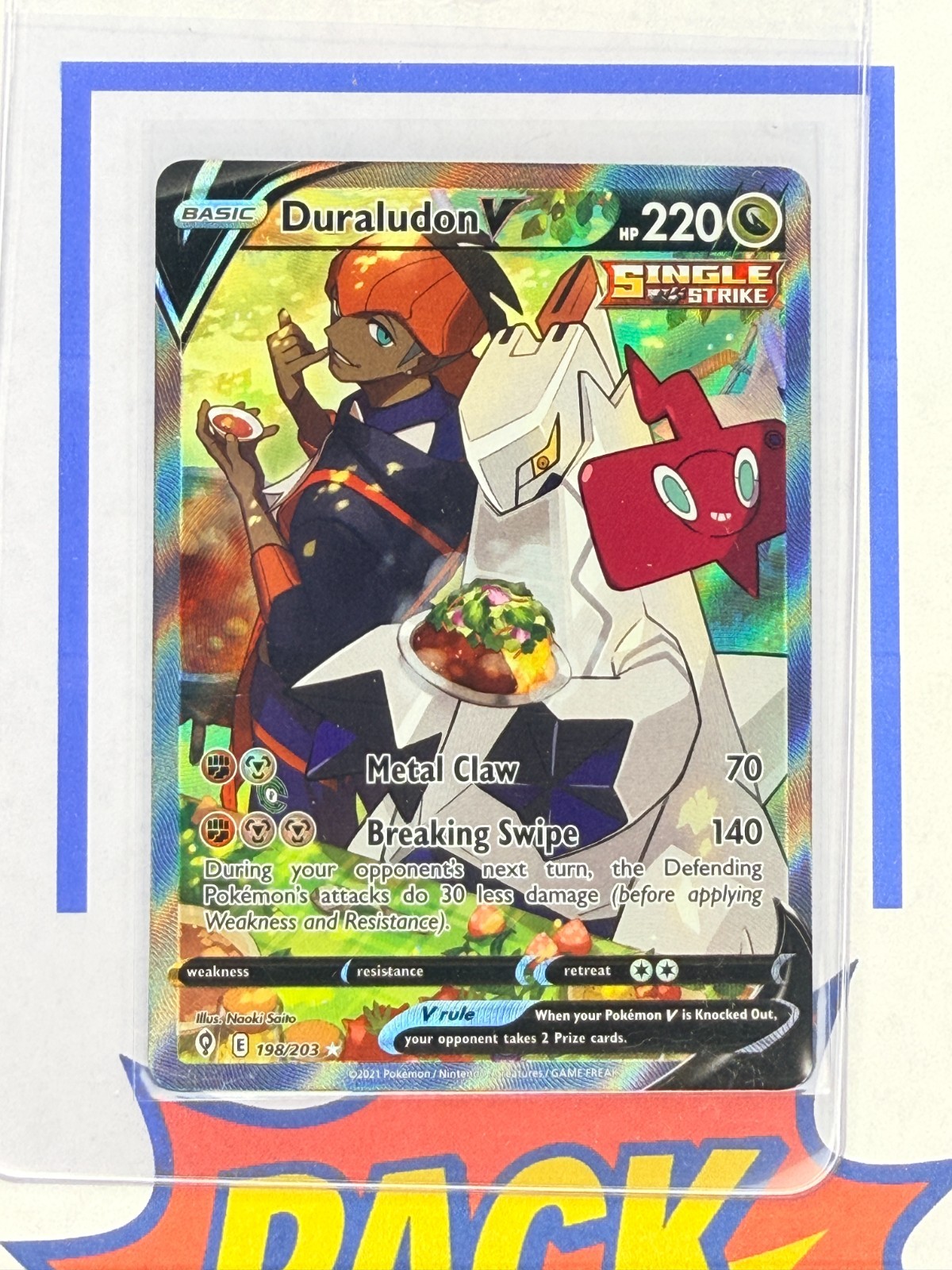 Duraludon V Alternate Full Art (Alt) Evolving Skies 198/203 Pokemon TCG