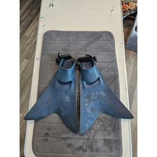 Force Fin Original Adjustable Scuba Diving Snorkeling Fins Blue Polyurethane USA