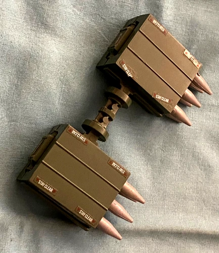 vintage G.I. GI JOE gijoe WOLVERINE MISSILES + LAUNCHER parts weapons lot