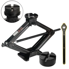 3 Ton Universal Steel Scissor Jack  Car Lift Jack Kit Crank Handle Rubber Pad