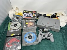 Sony PlayStation 1 PS1 Console Bundle SCPH-5501 - TESTED With 20 Games And 2 Con