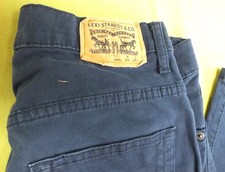 LEVI  S 511 Slim Straight Leg Dark Wash Blue Cotton Jeans Boys Size 16 28x28