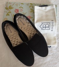 Birdies THE STARLING Black Velvet Loafers Size 9 Comfort Quiet Luxury Elegant