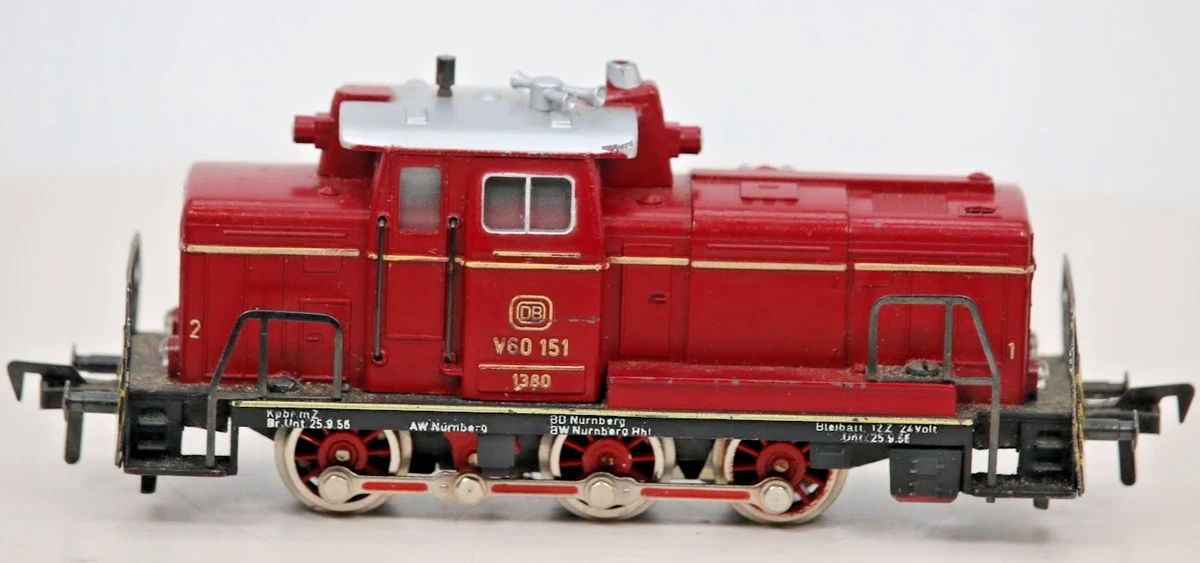 Fleischmann H0 locomotive diesel Deutsche Bahn V 60 1199 pas