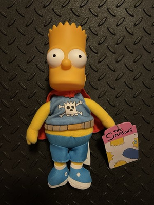 #ad #ad Daredevil Bart The Simpsons Plush Wave 2 by Jakks Pacific New Toy With Tags $16.15