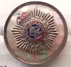 WW1 ARMY SERVICE CORPS SWEETHEART BROOCH. PIN ASSY, 28.5MM, MOP/ENAMEL/W METAL