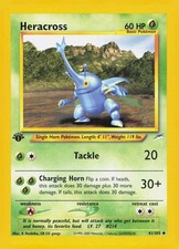 Pokémon Heracross neo destiny 1st edition #41 Uncommon Regular on eBay