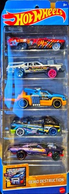 Hot Wheels 2023 5 Pack HLY71 Demo Destruction NEU OVP