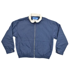 Cintas Eisenhower Jacket 366 Men's XL Blue Bomber Jacket Polyester Workwear