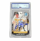 Konnor Griffin Signed Card Pittsburgh Pirates Autographed Auto In Action PSA