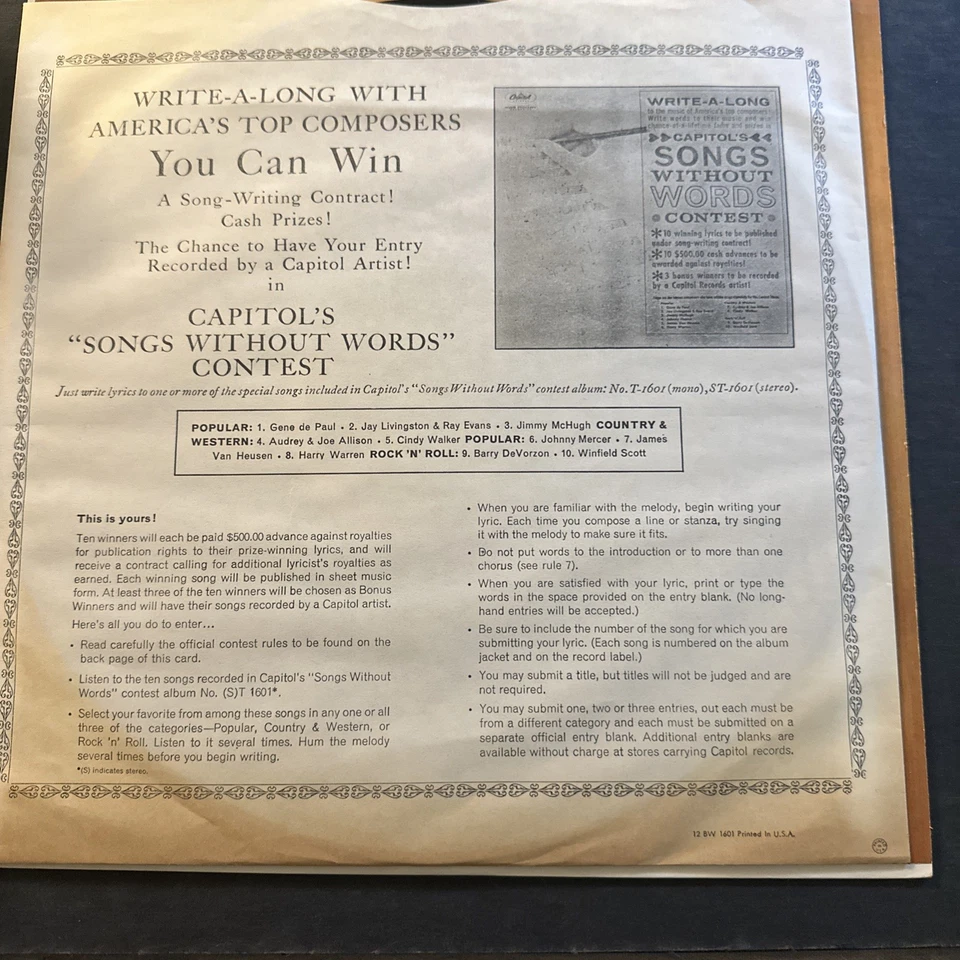 Jean Shepard – Got You On My Mind LP Vinyl Capitol Records T 1525 Mono 1961 Foto 3 de 4