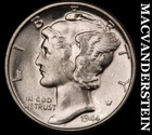 1944 Mercury Dime- Silver- Choice Gem Brilliant Uncirculated+++ Luster #J9118