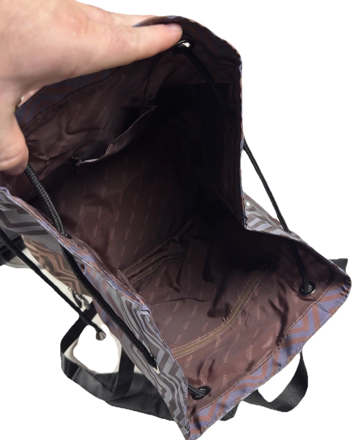 Missoni Backpack Cinch String Weekender Bag Shopp… - image 15