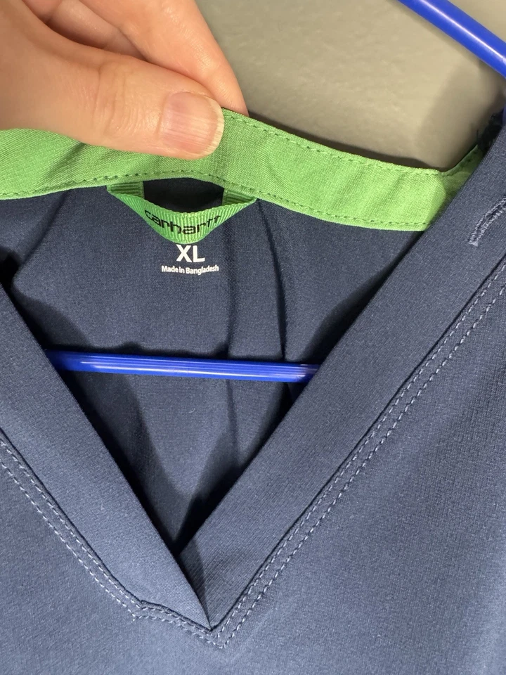 Blusa Médica para Mujer Carhartt Cross Flex Force Azul Marino Talla XL Foto 2 de 3