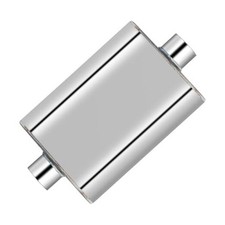 Performance 2.5 Inch Muffler Exhaust, Stainless Steel Exhaust Muffler 2.5" OD