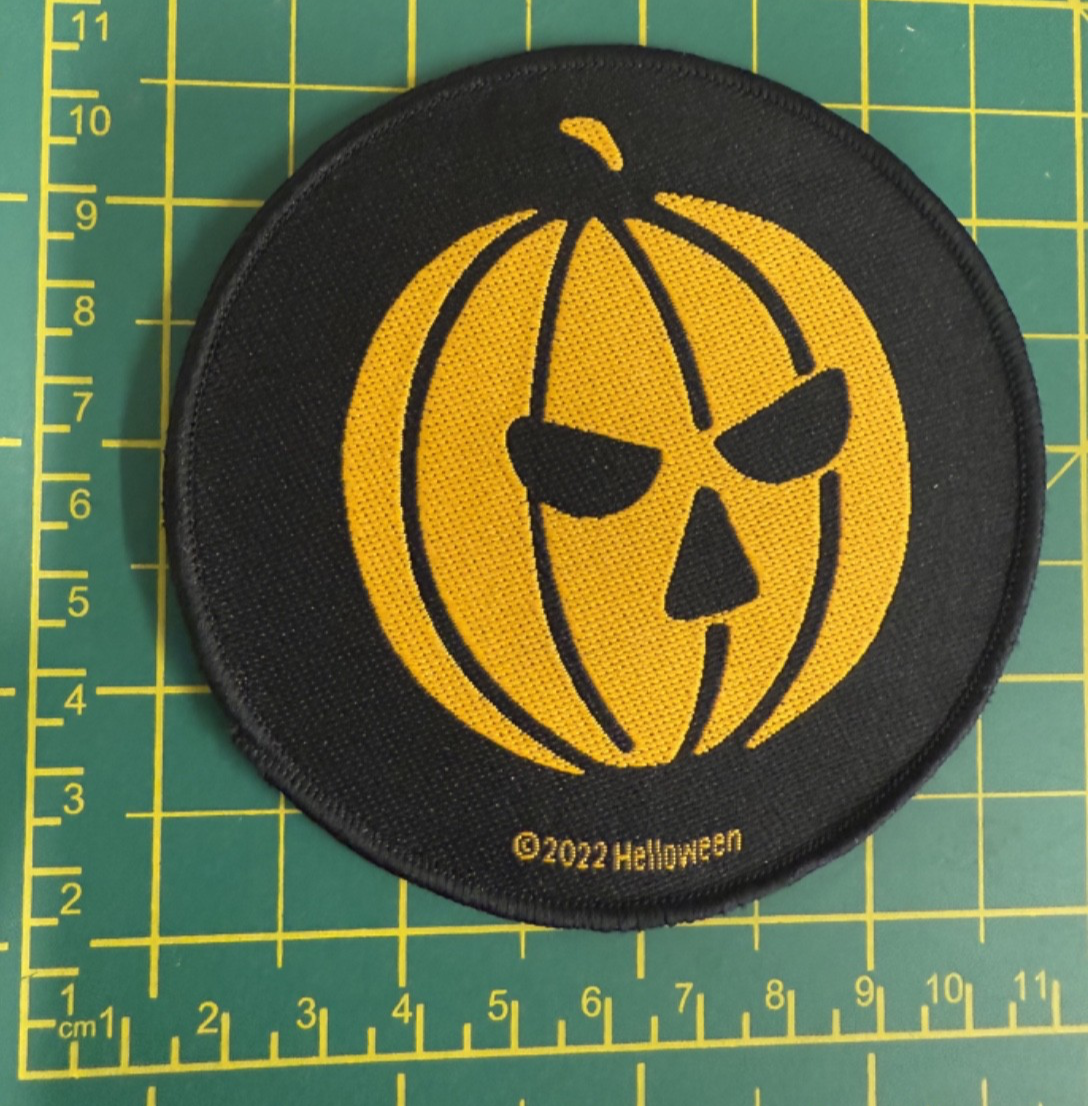Helloween Pumpkin Woven Sew On Patch Officially Licensed Item