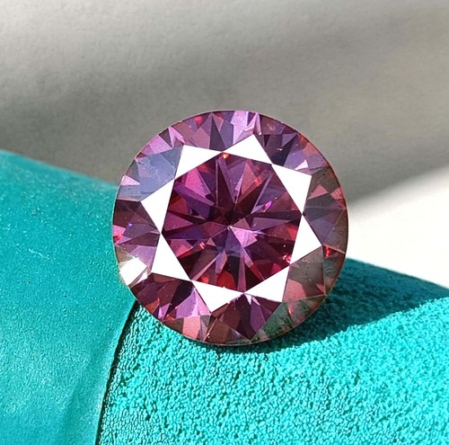 3.4 Ct Lab Grown Pink Diamond Round Cut 10x10 mm D Color VVS1 IGL Certified 5SDS - Picture 5 of 8