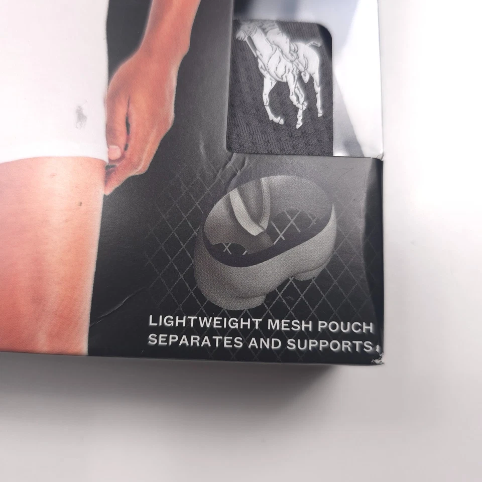 Paquete de 3 calzoncillos boxer Polo Ralph Lauren bolsa perfecta de malla de nailon para hombre talla mediana Foto 4 de 4