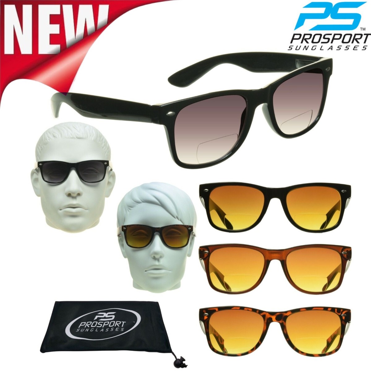 Bifocal Sunglasses│Sun Reader Tinted Glasses│Horn