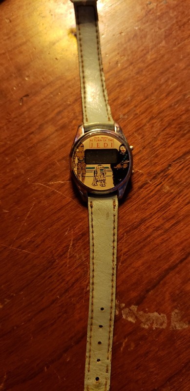 Star Wars ROTJ Rare Return of the Jedi Watch R2D2 C3PO Chewbacca Unofficial